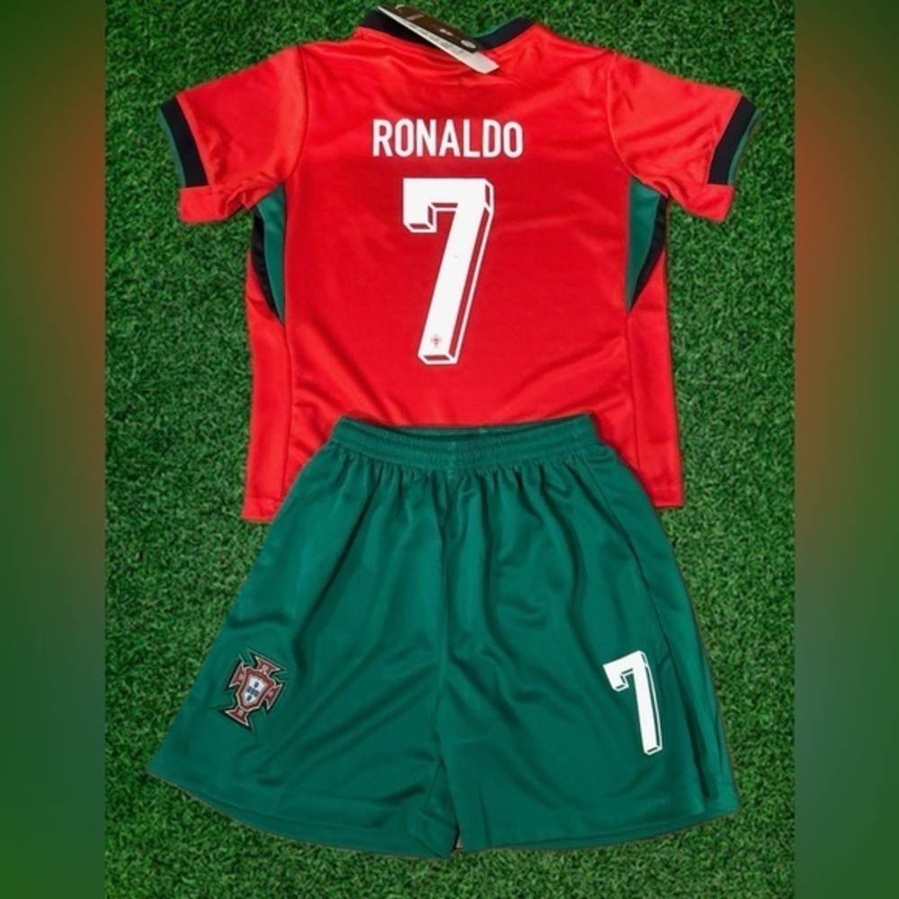 Red Ronaldo Portugal Soccer Jersey Kids Youth and Toddler - New with tags